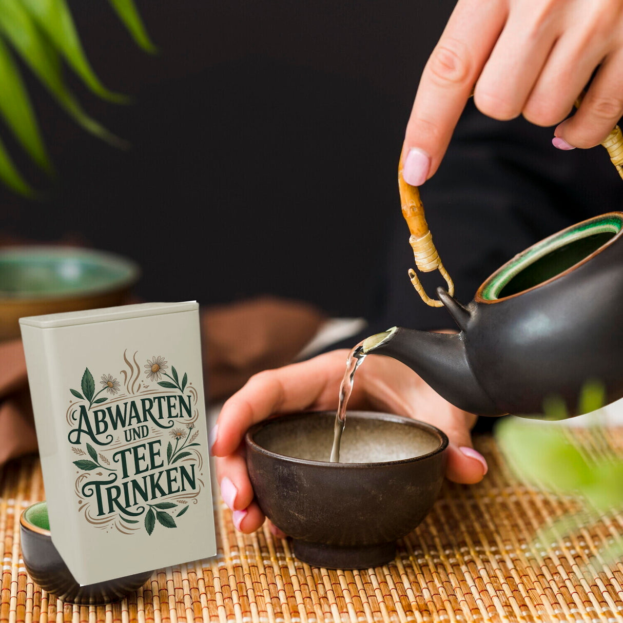 Abwarten und Tee trinken TeeDose 900ml für Teeliebhaber