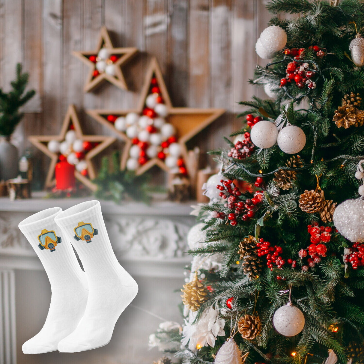 epicsocks FireFeet Atemschutzmaske Socken in 37-41 im Paar