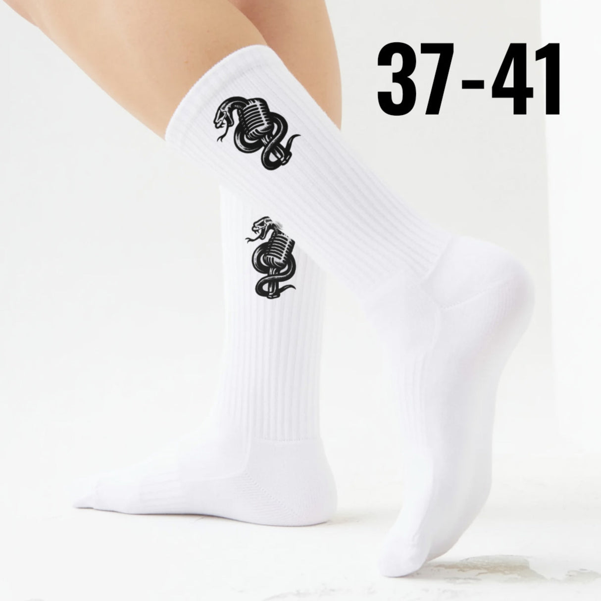 epicsocks DarkRhythms Schlange Mikrofon Socken in 37-41 im Paar