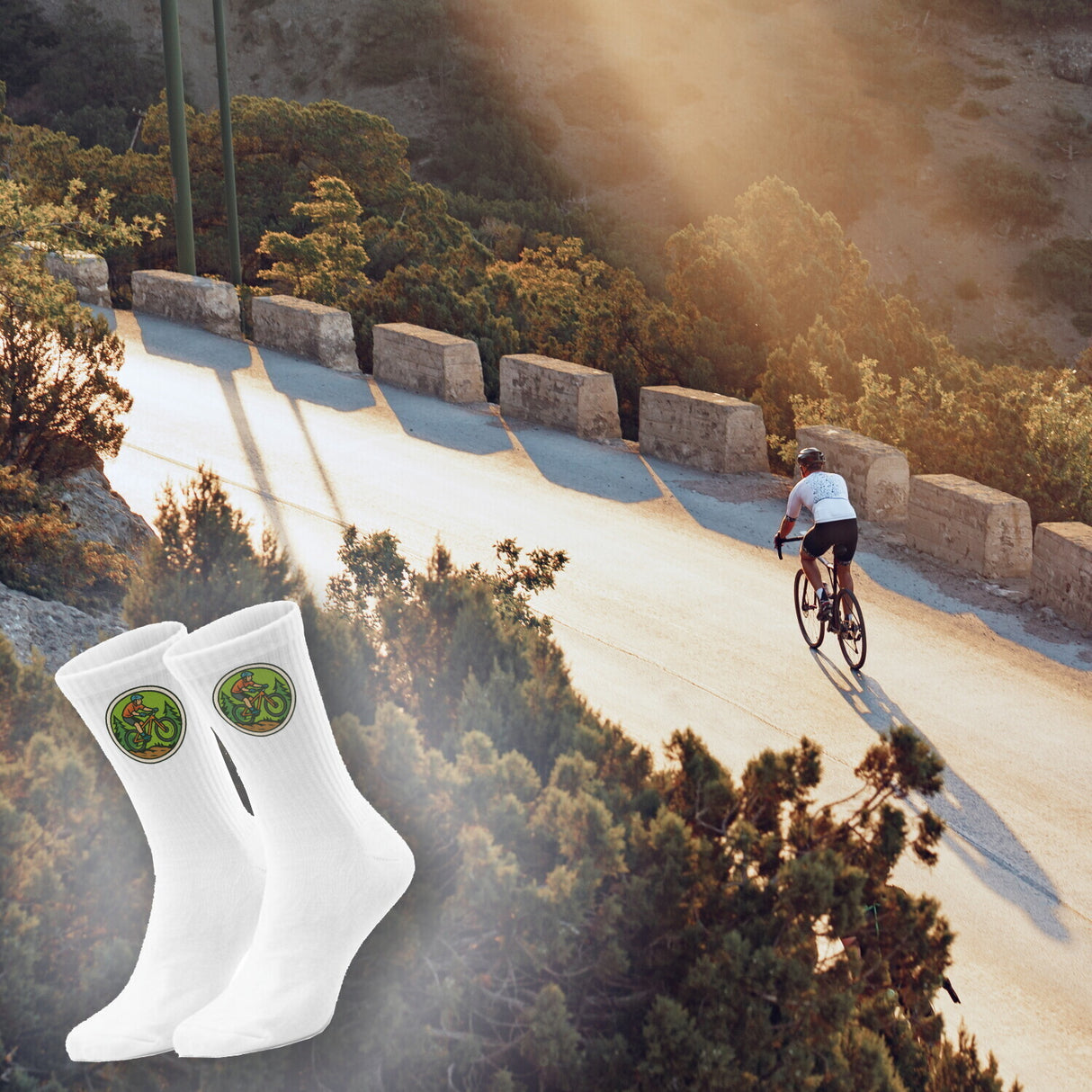 epicsocks Fahrradabenteuer Waldstrecke Socken in 37-41 im Paar
