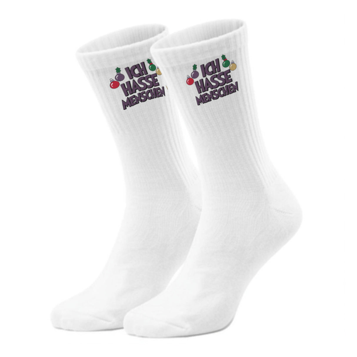 epicsocks Weihnachtsmuffel Ich hasse Menschen Socken in 37-41 im Paar