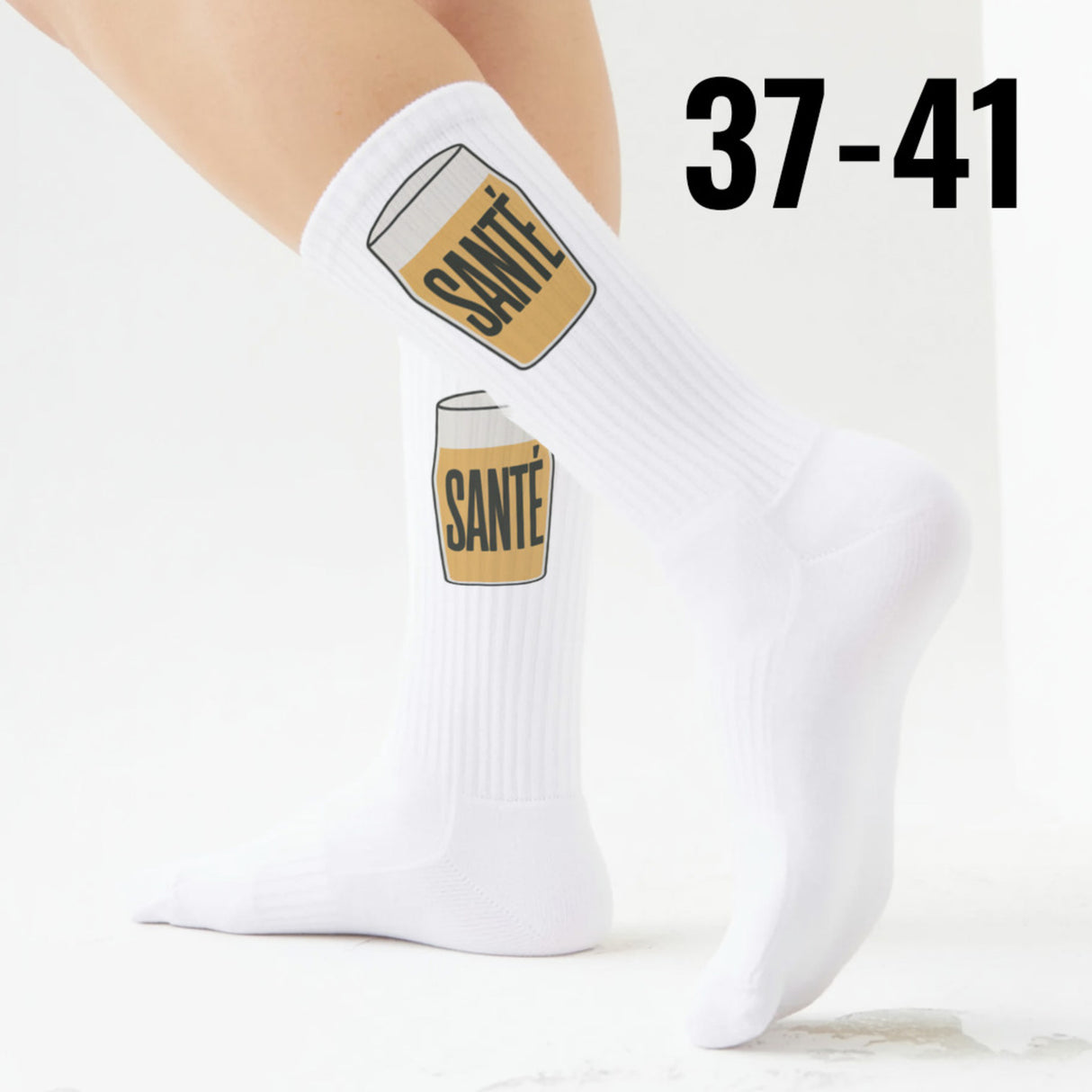 epicsocks Cheers Collection Santé Glas Socken in 37-41 im Paar