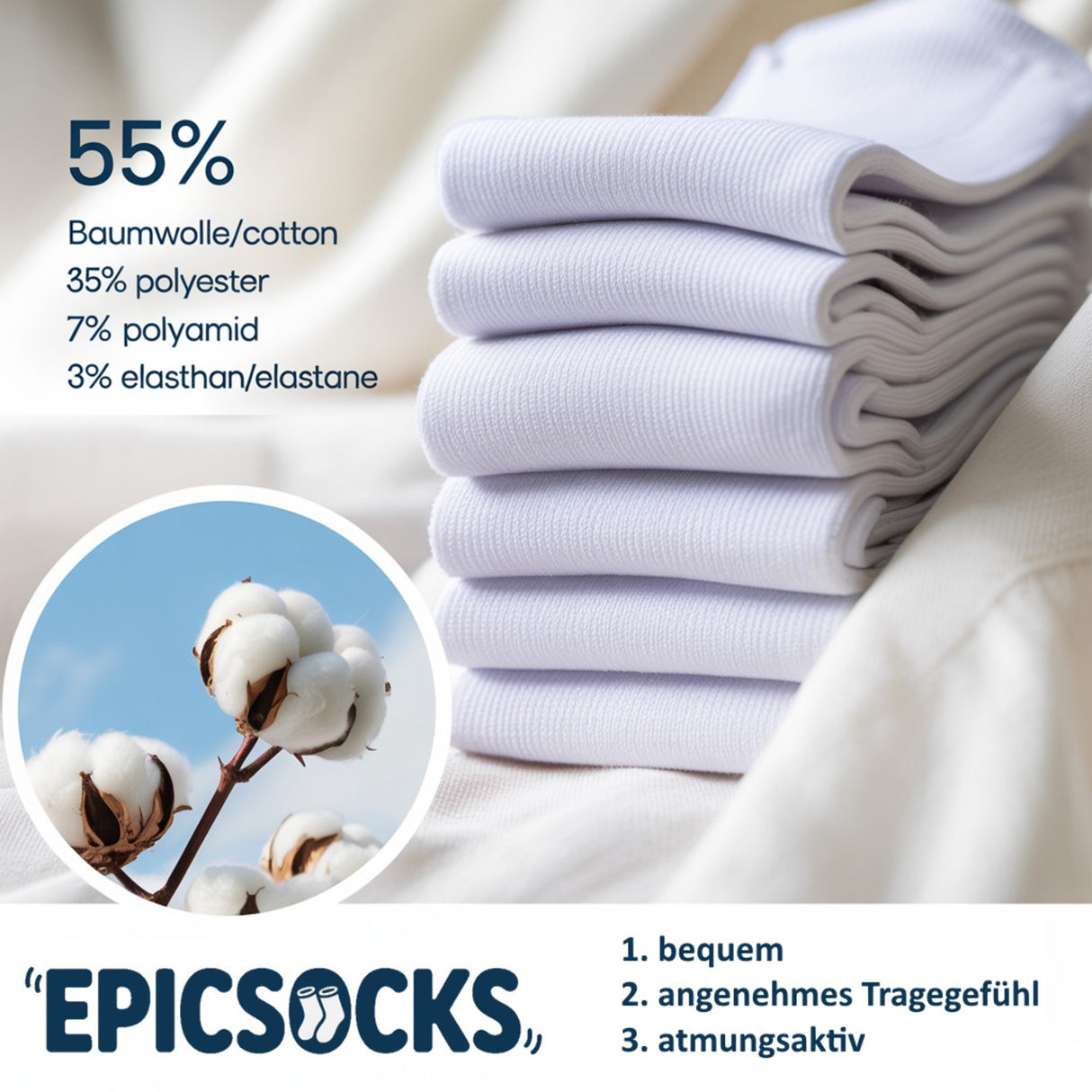epicsocks Alpine Dreams Winterspaß Socken in 37-41 im Paar