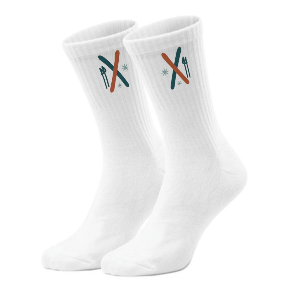 epicsocks Alpine Dreams Ski und Stöcke Socken in 37-41 im Paar