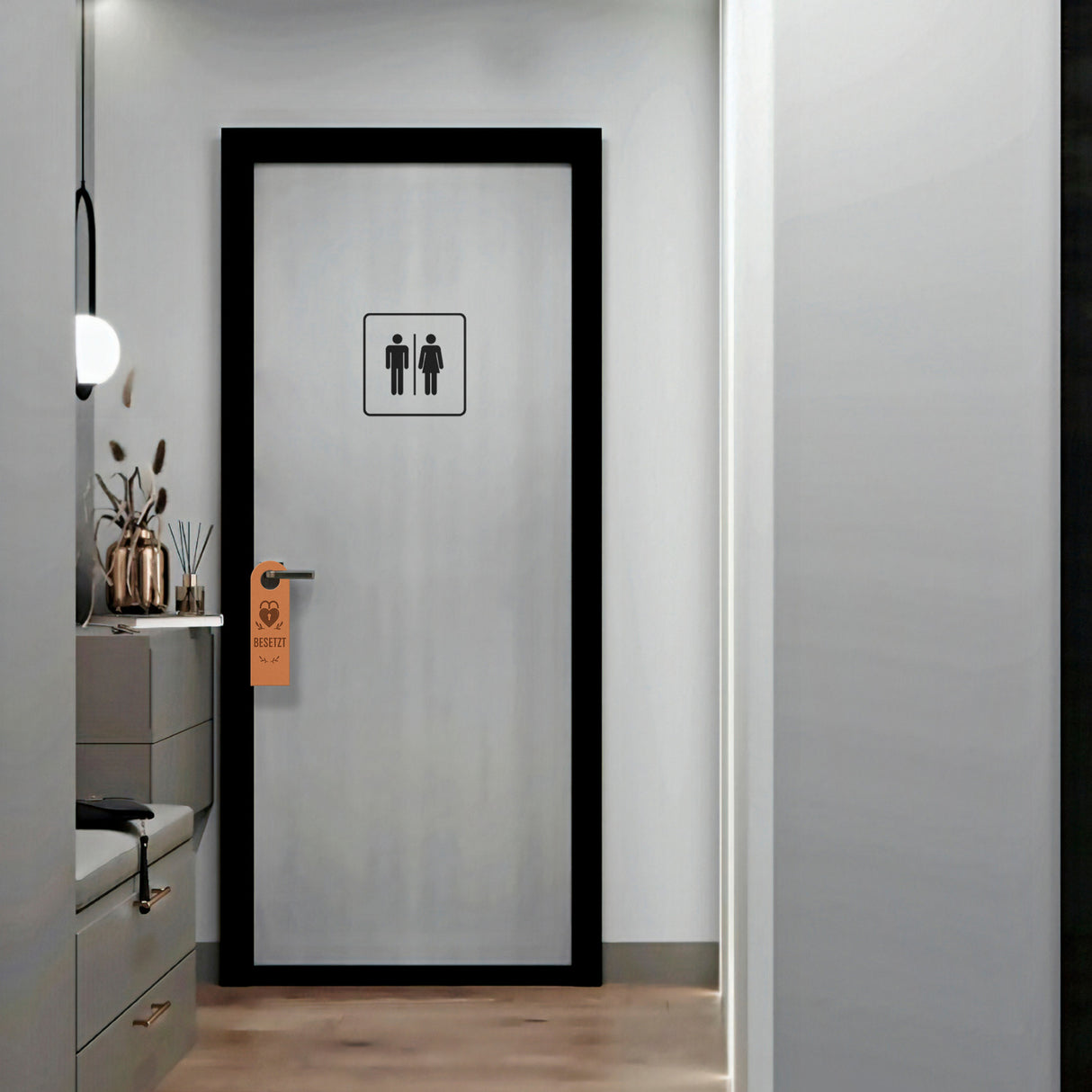 Frei Besetzt Herz Türhänger Vintage Herzdesign