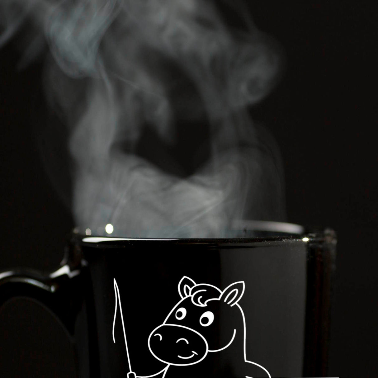 Pferd mit Peitsche Dressur Färt Kaffeebecher