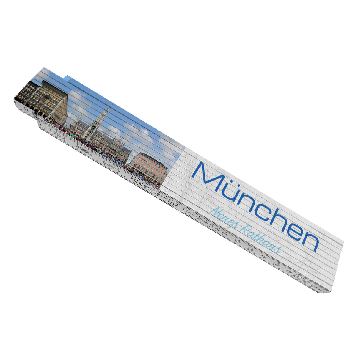 streetline München Neues Rathaus Meterstab aus Holz