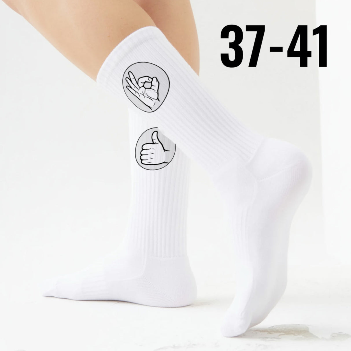 epicsocks Handzeichen Socken in 37-41 im 6er Set in Geschenkdose im 6er Set in Geschenkbox