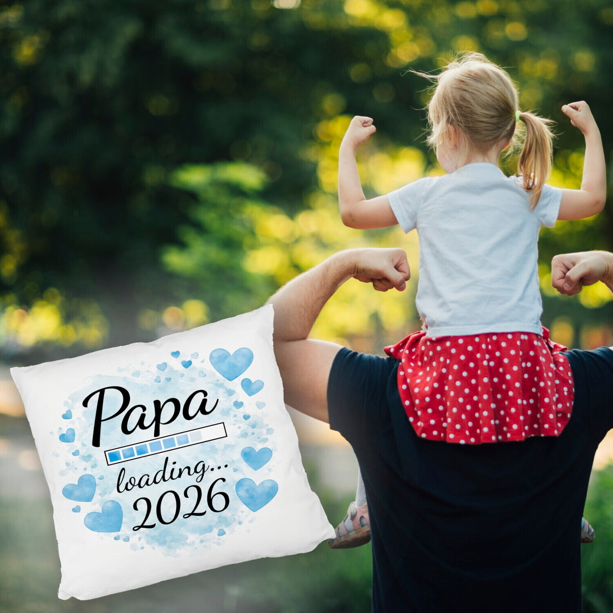 Papa loading... 2026 Kissen für werdende Väter
