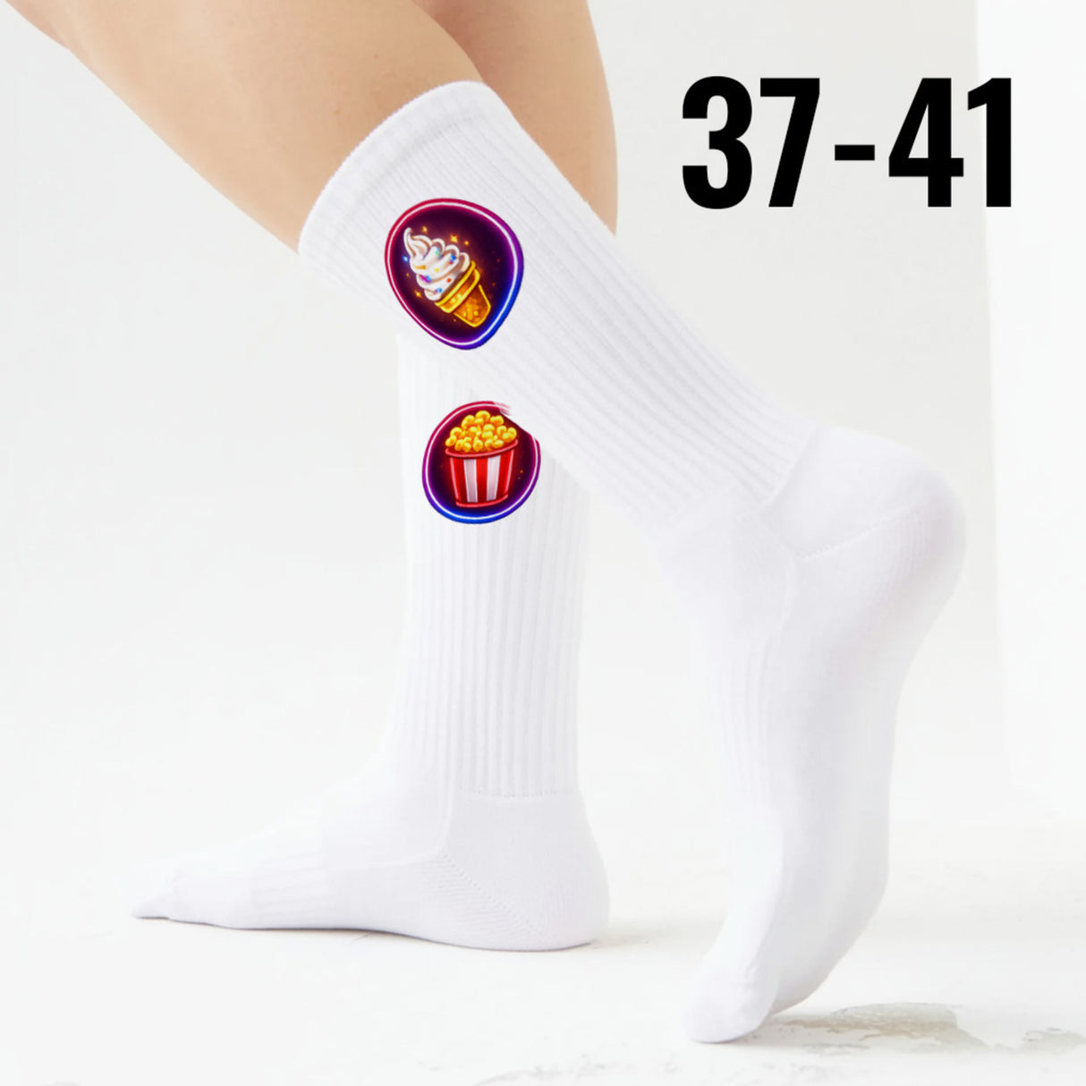 epicsocks Neon Fast Food Fiesta Socken in 37-41 im 6er Set in Geschenkdose im 6er Set in Geschenkbox