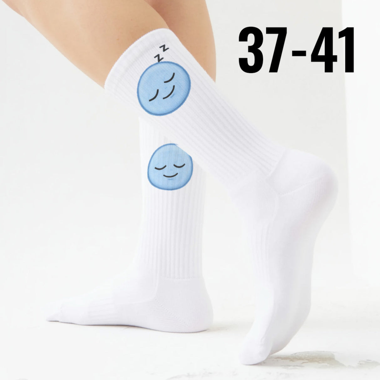 epicsocks Emo Moods Schlafendes Gesicht Socken in 37-41 im Paar