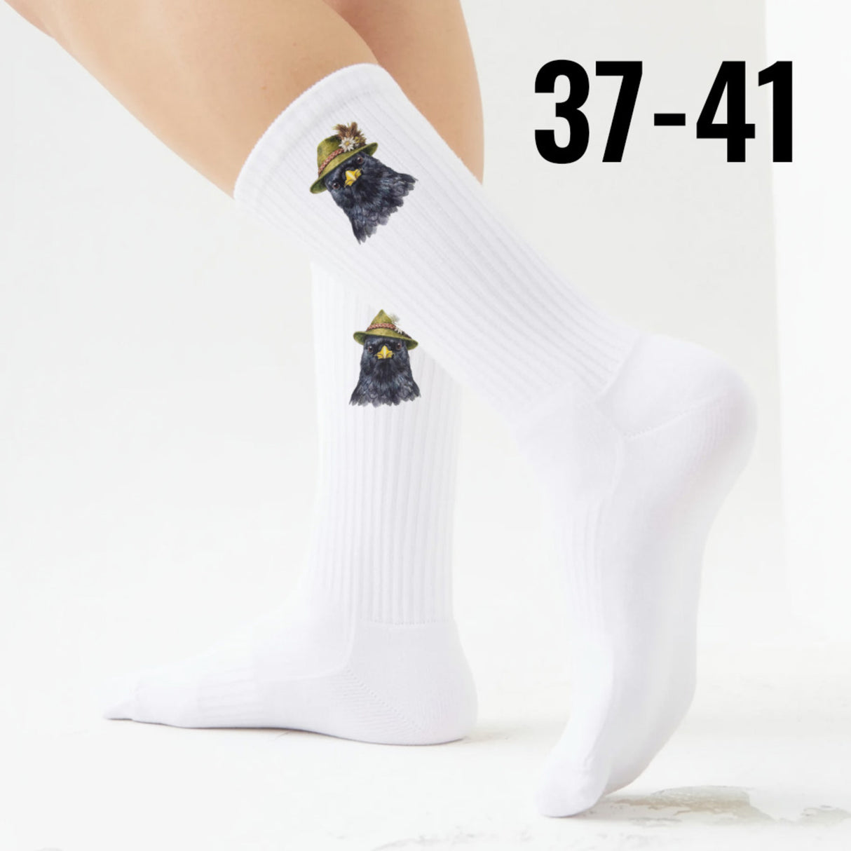 epicsocks Alpen Charme Wald und Luft Alpendohle Socken in 37-41 im Paar