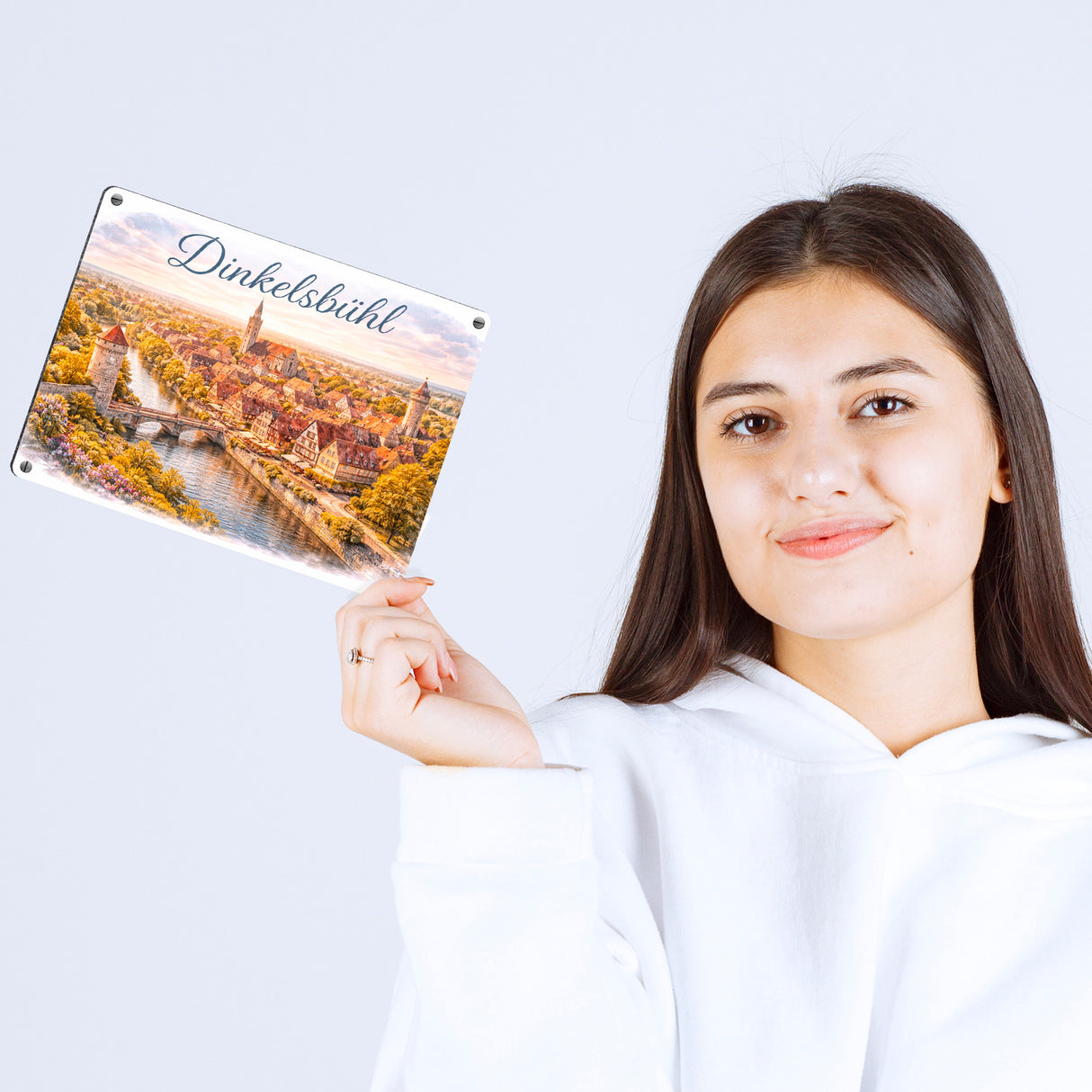 Dinkelsbühl Altstadt Metallschild in 15x20 cm Vintage