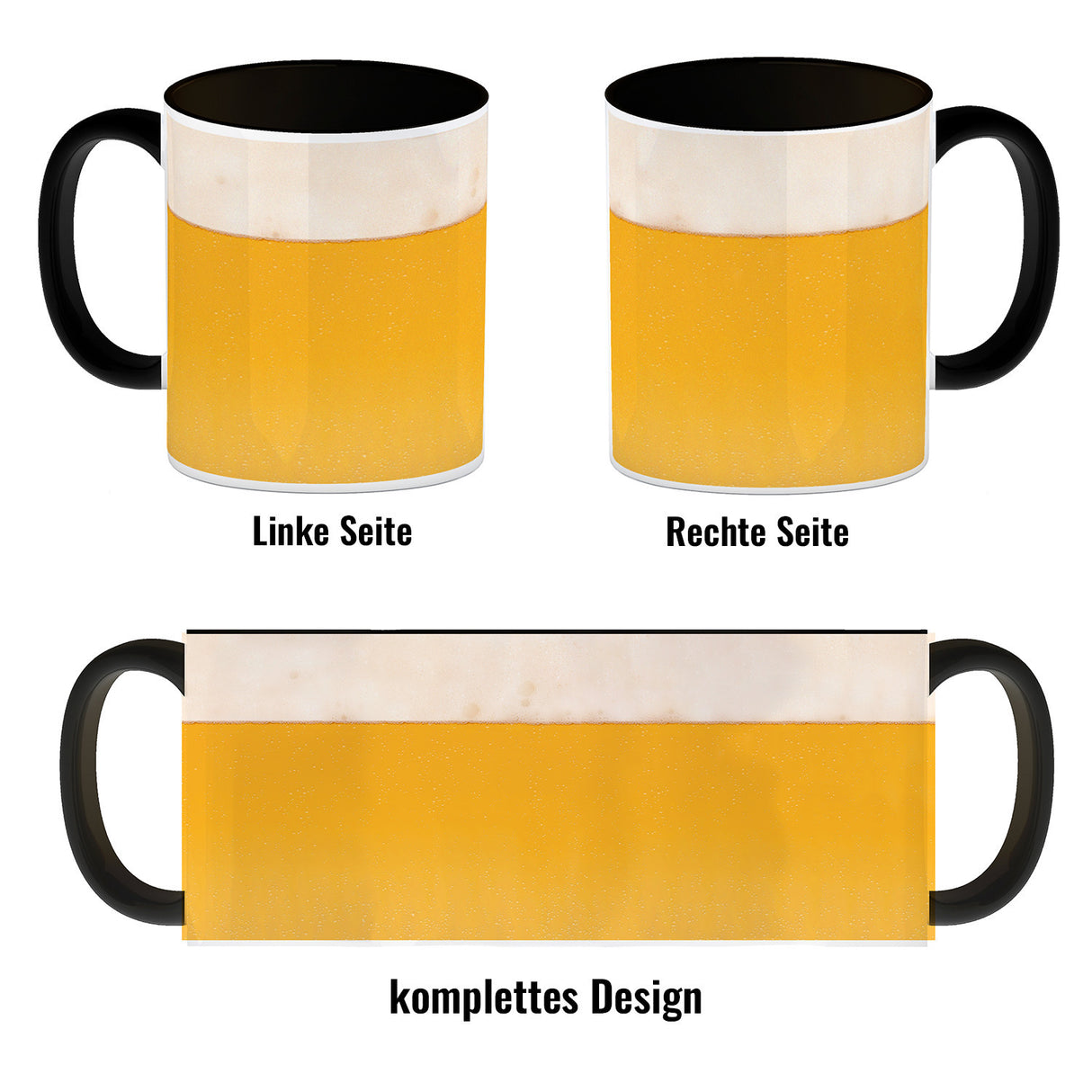 Kaffeebecher mit Bier Motiv