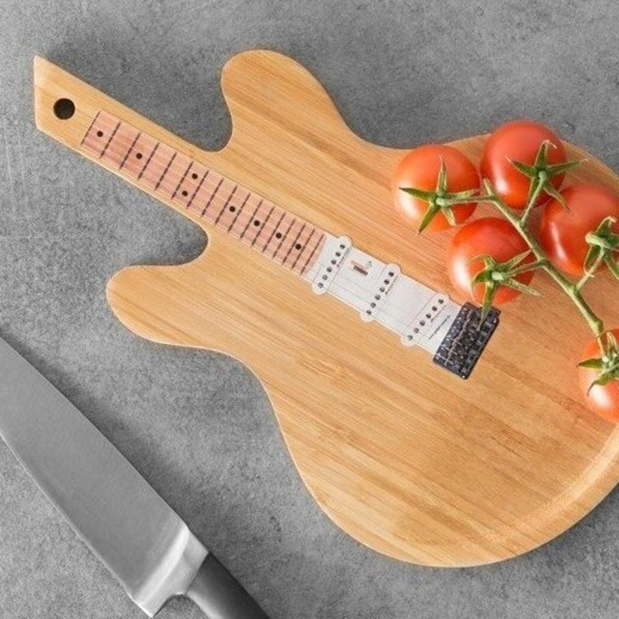 E-Gitarre Schneidebrett aus Holz