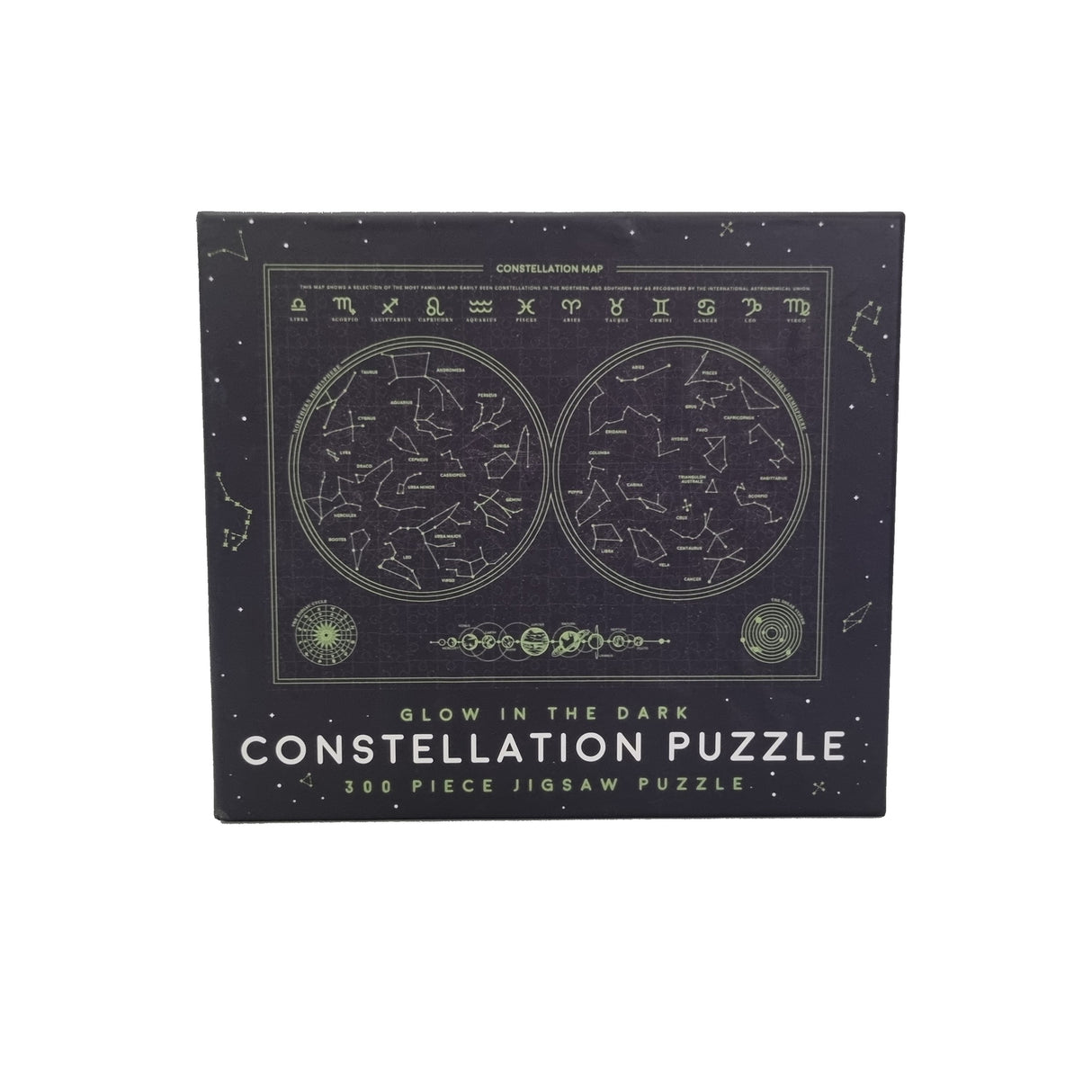 Sternzeichen Puzzle mit 300 Teilen und Glow in the dark Effekt