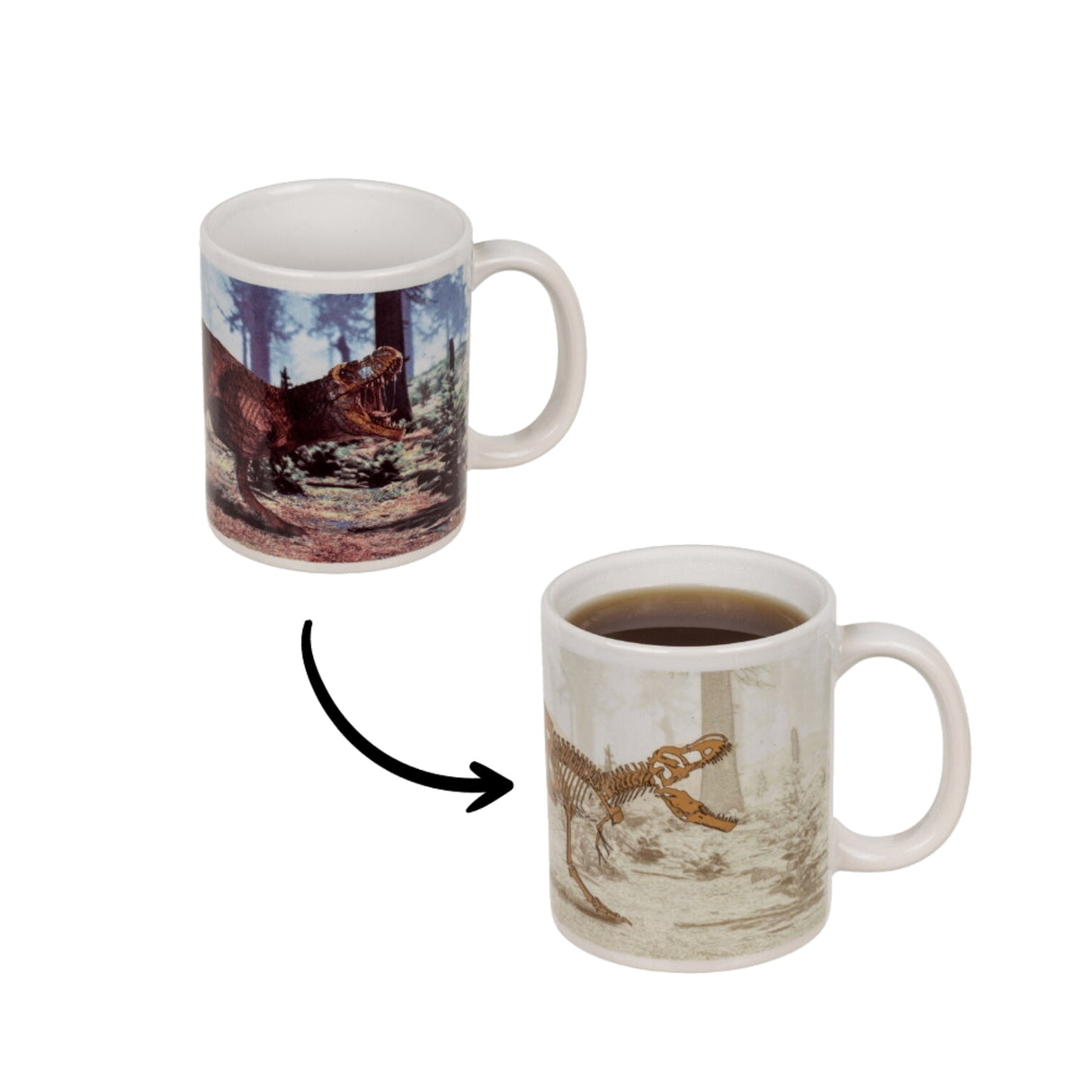 T-Rex Dino Kaffeebecher mit Wärmeeffekt