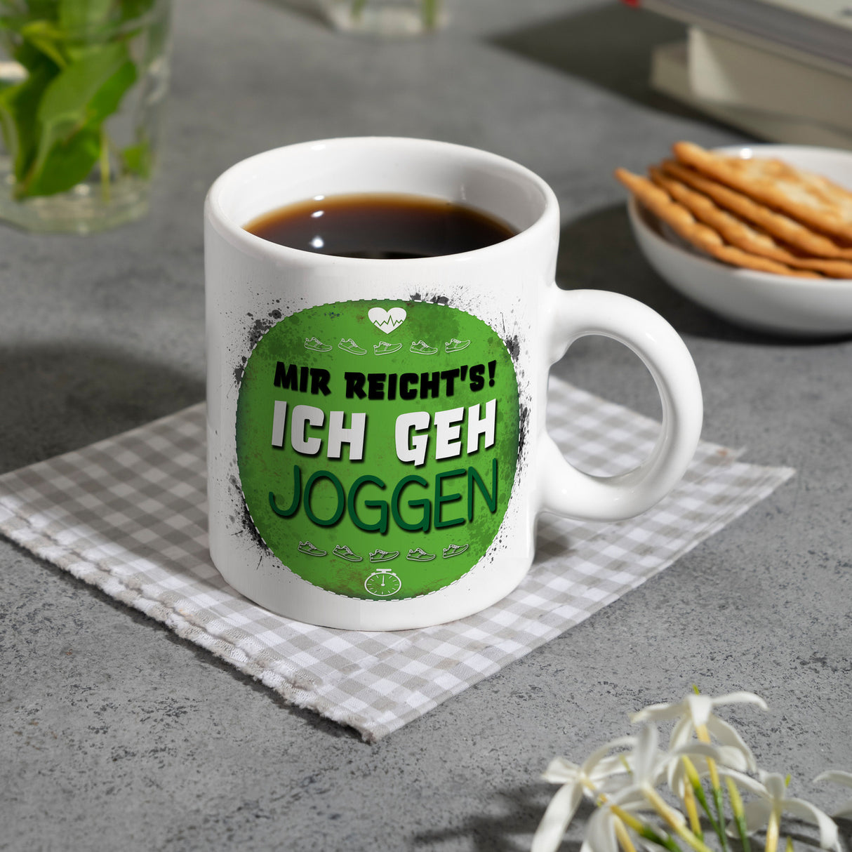 Mir reichts! Ich geh joggen Kaffeebecher