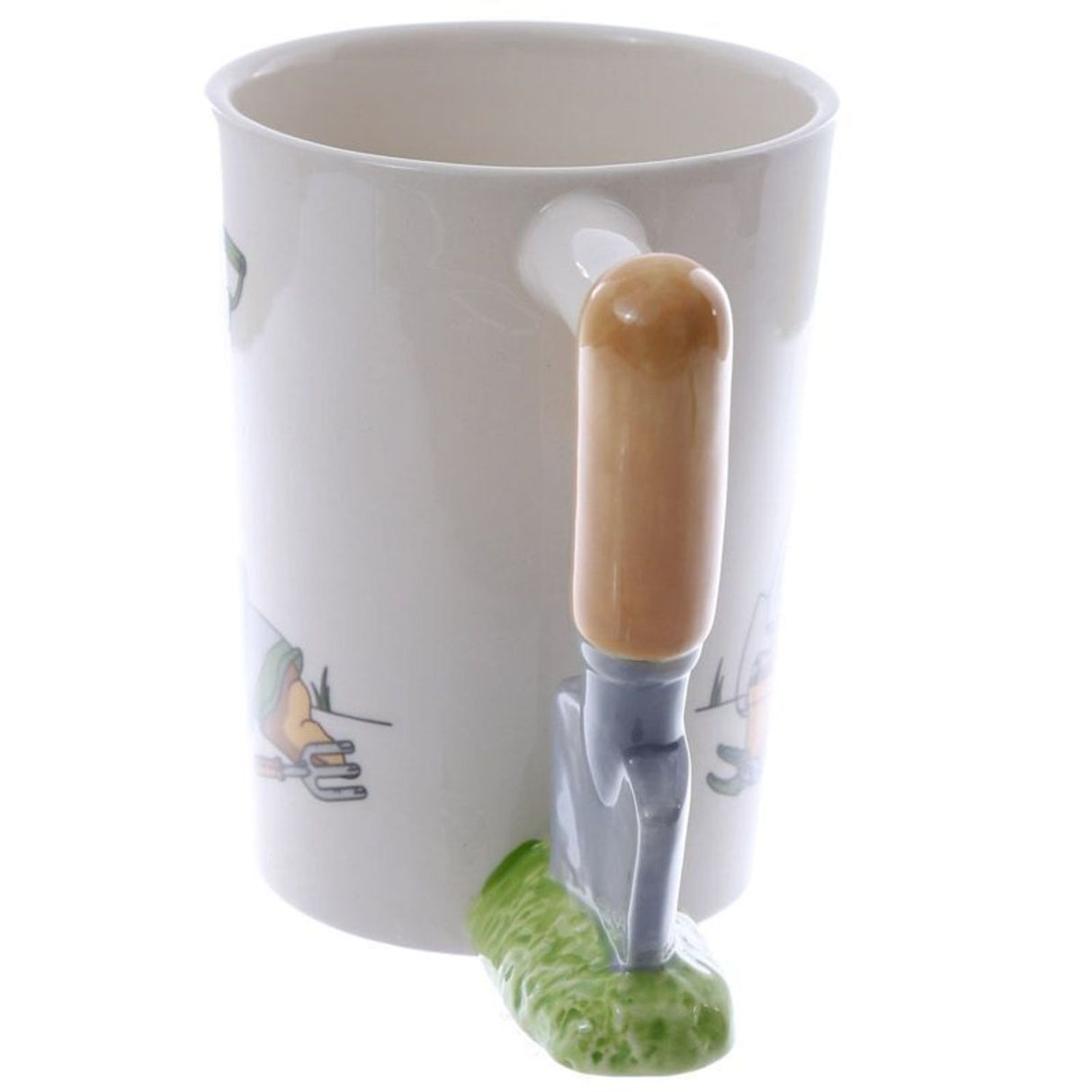 Gartenwerkzeuge Kaffeebecher mit Gartenschaufel Henkel