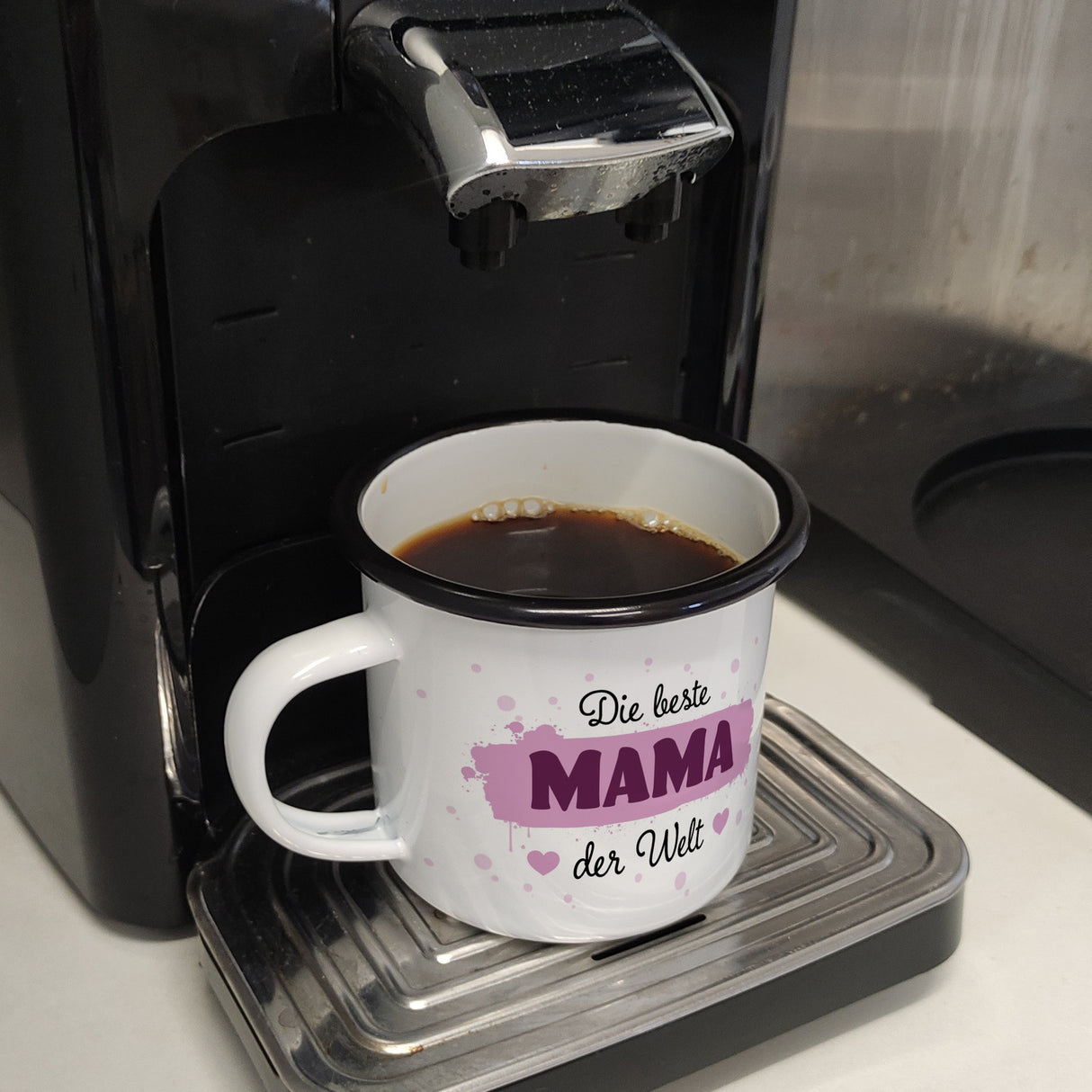 Die beste Mama der Welt Emailletasse