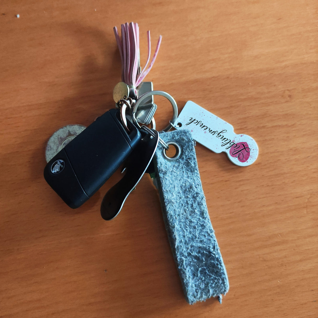 Lieblingsmensch Herz Schlüsselanhänger mit Kontaktfeld