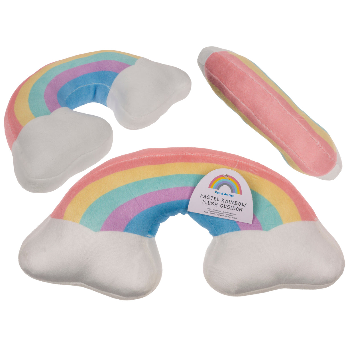 Regenbogen Kissen in pastellfarben