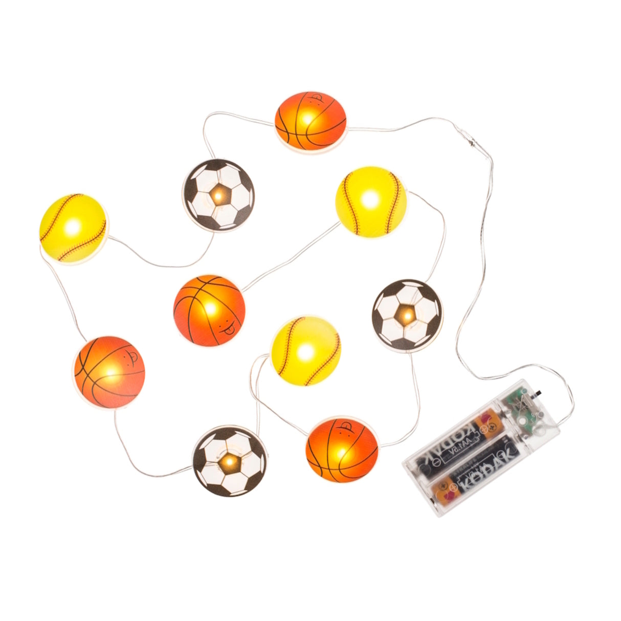 Sportbälle Lichterkette mit 10 Elementen