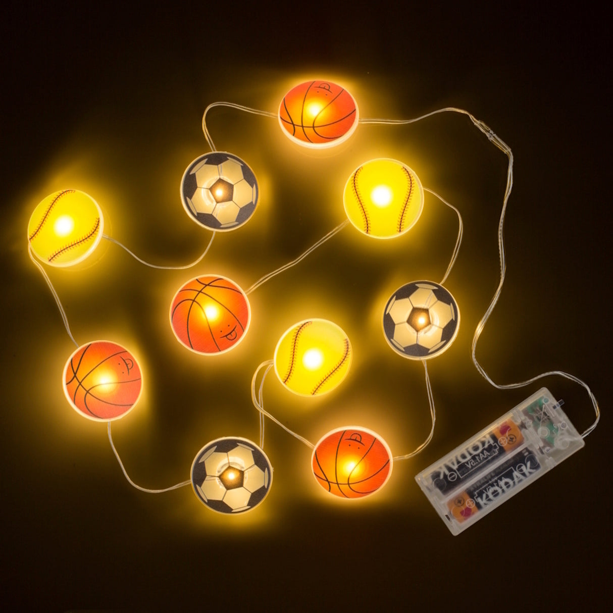 Sportbälle Lichterkette mit 10 Elementen