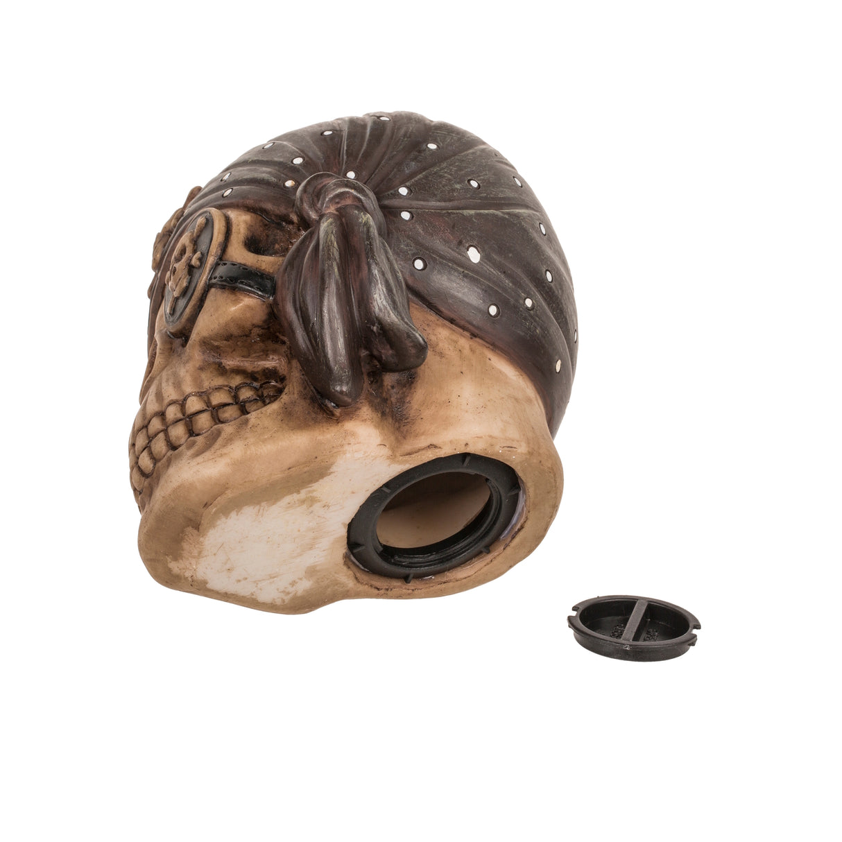 Pirat Totenkopf Spardose mit Augenklappe