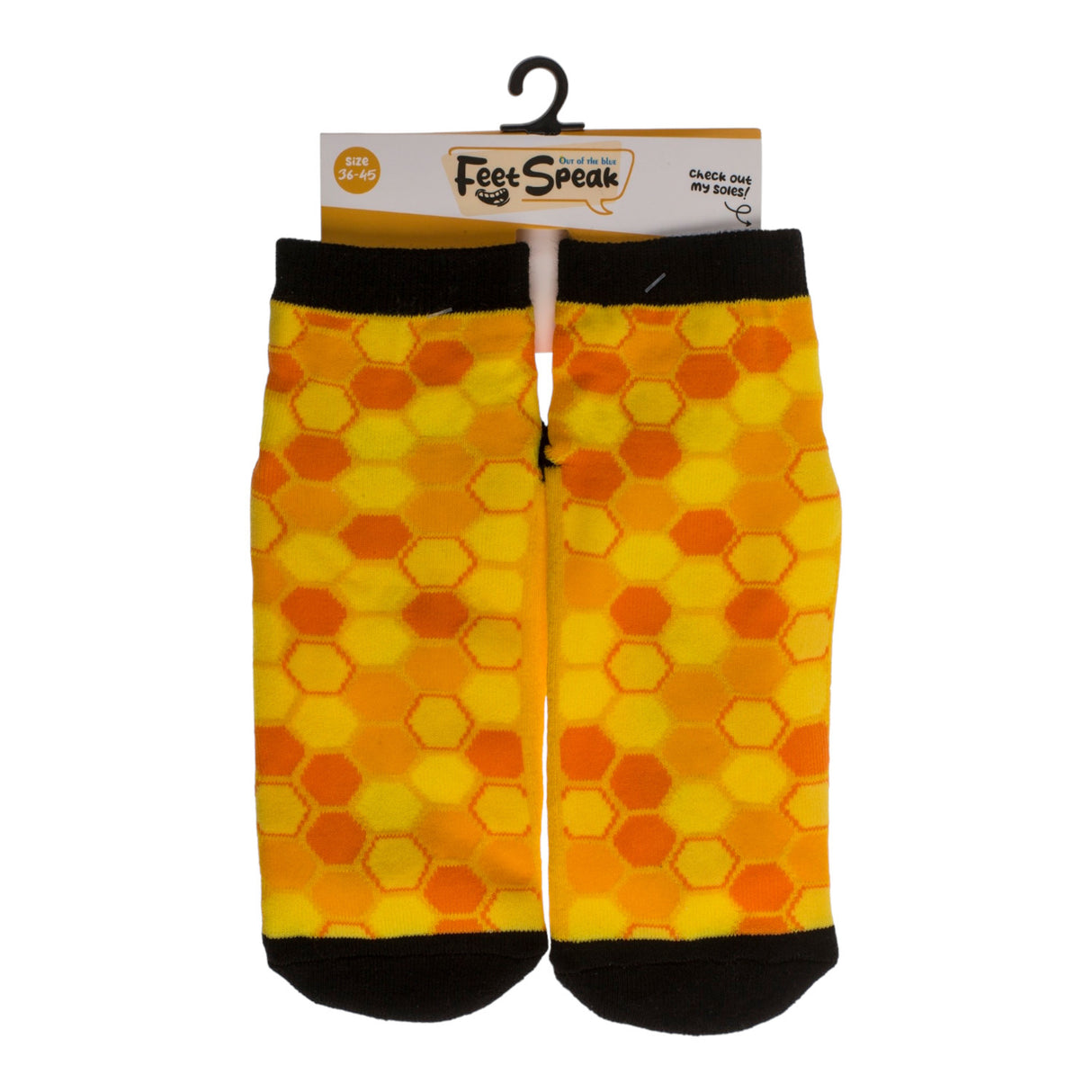 Socken Bienenwaben Bienen Strumpf mit ABS Sohle in 36-45 im Paar