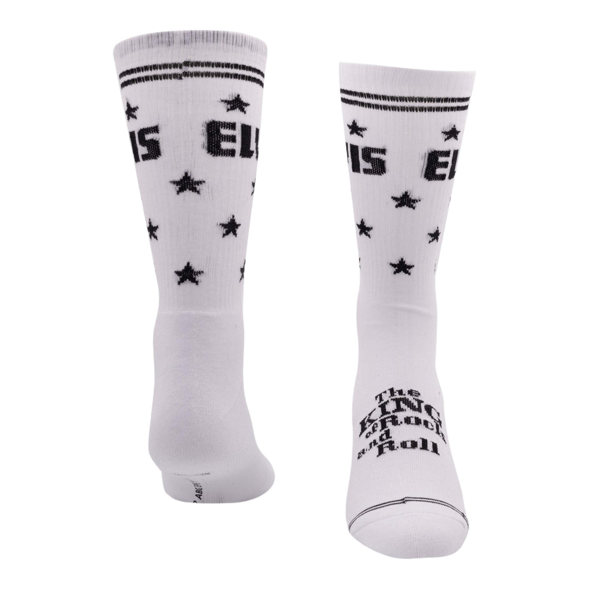 Socken Elvis Presley Fanartikel Elvis the King Strümpfe in weiß in 40-46 im Paar