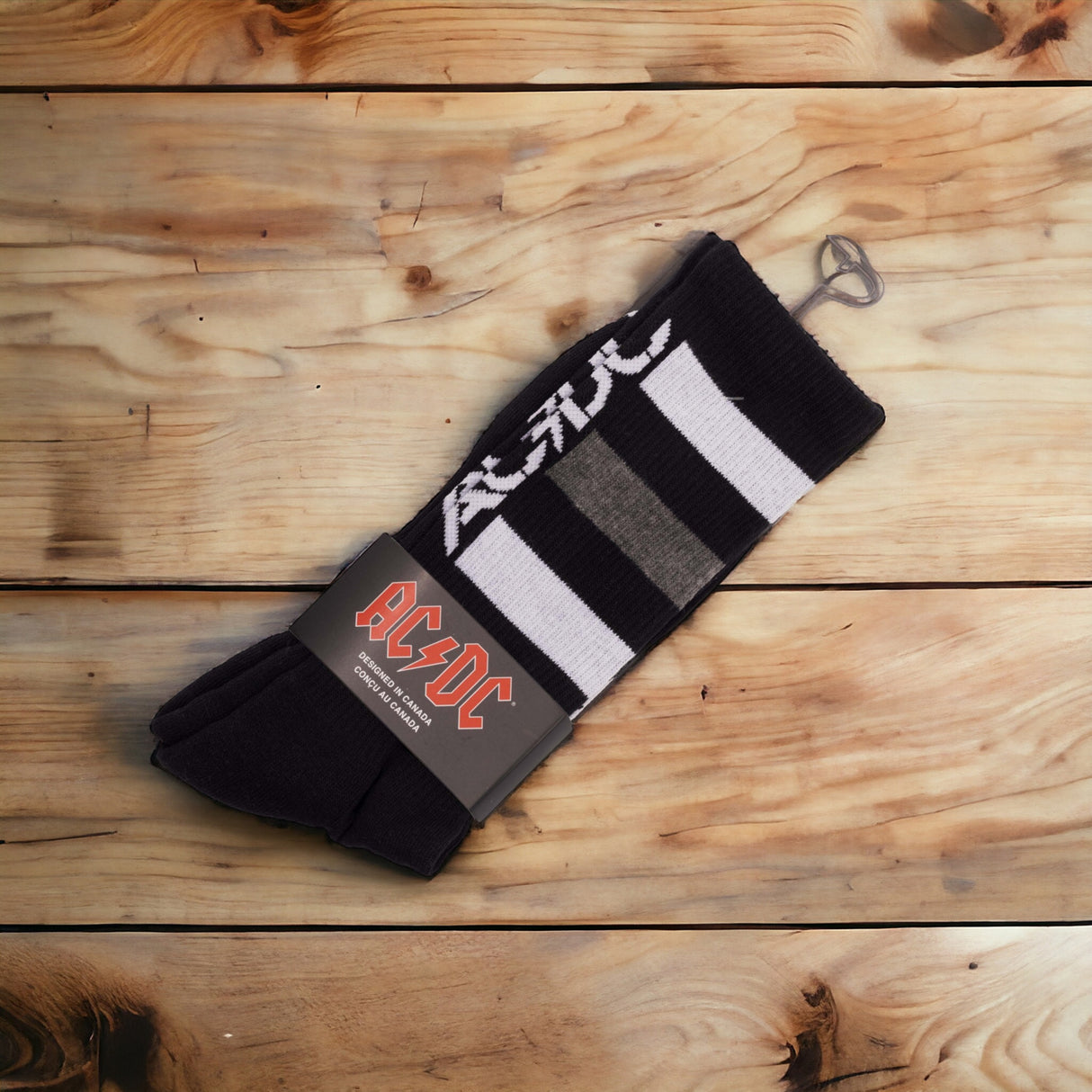Socken AC/DC High Voltage Fanartikel Strümpfe in schwarz in 43-47 im Paar