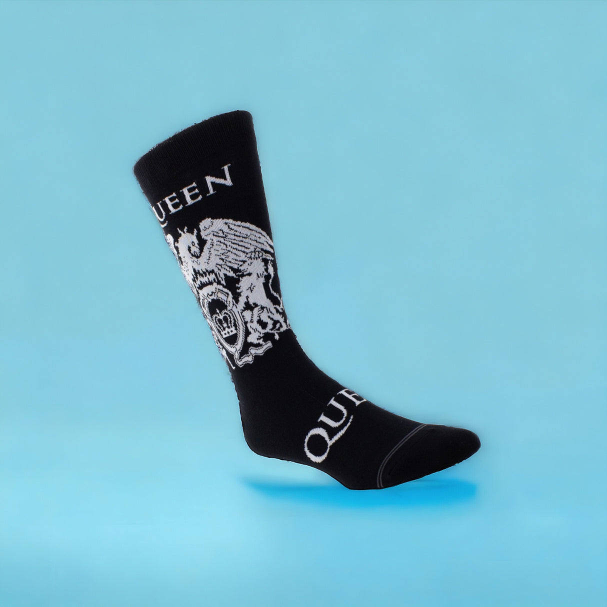 Socken Queen Fanartikel weißes Wappen Strümpfe in 40-46 im Paar