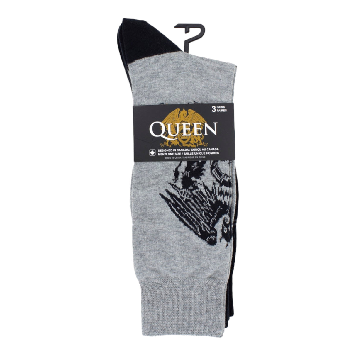 Socke Queen Fanartikel Wappen in 40-46 (3 Paare)