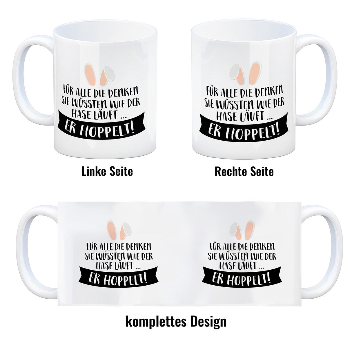 Für alle die denken sie wüssten wie der Hase läuft… Kaffeebecher