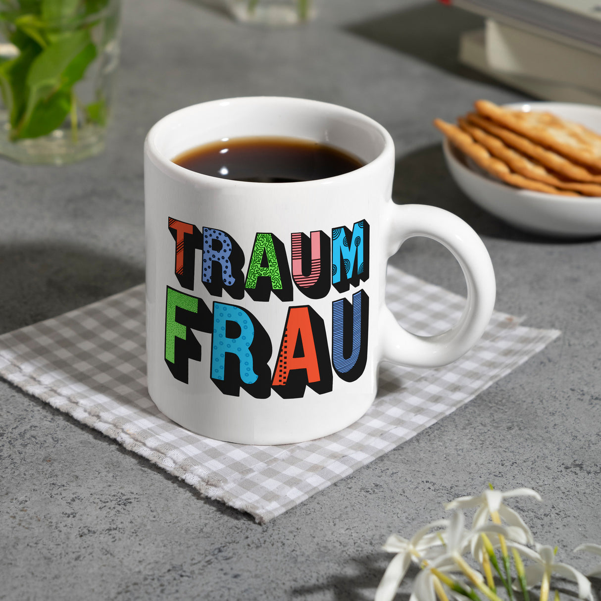 Kaffeebecher mit Spruch: Traumfrau