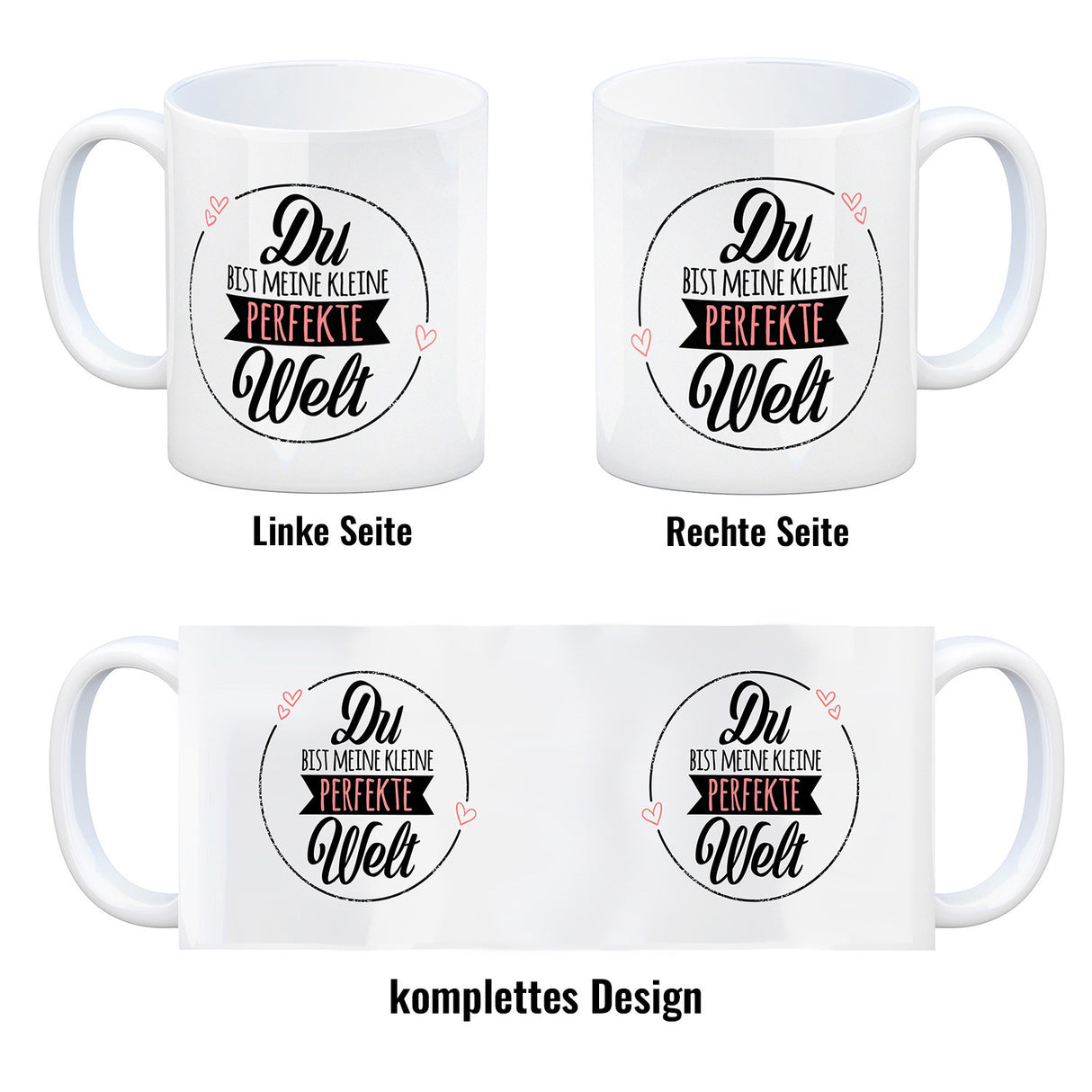 Du bist meine kleine perfekte Welt Kaffeebecher