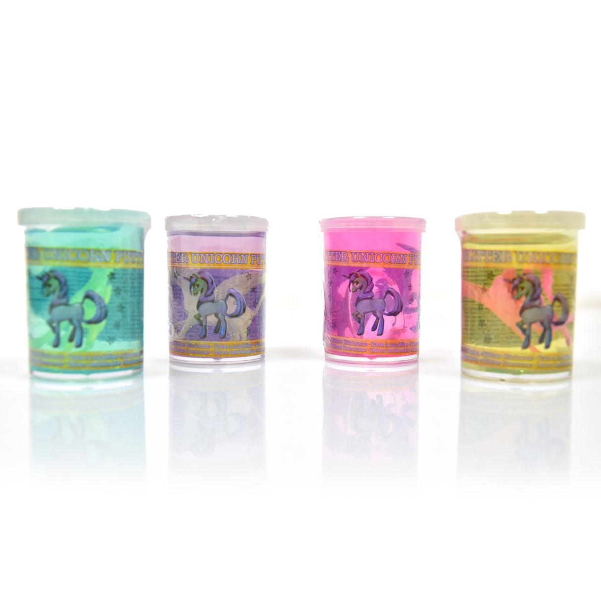 Knet Schleim Glitter Einhorn
