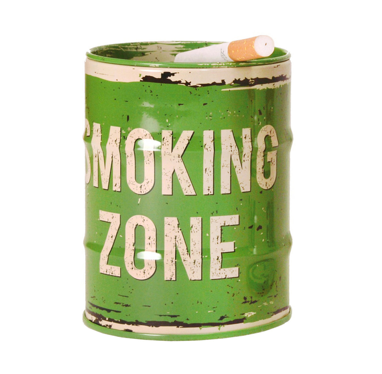 Ölfass - Smoking Zone Aschenbecher in grün