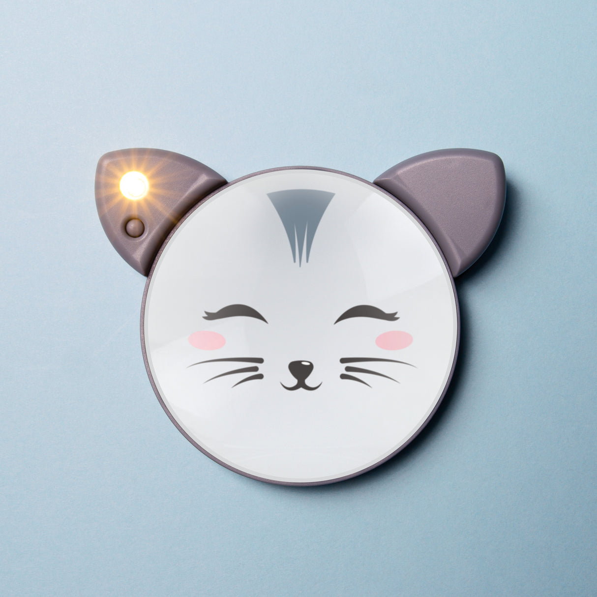 Katze Schminkspiegel mit LED-Beleuchtung