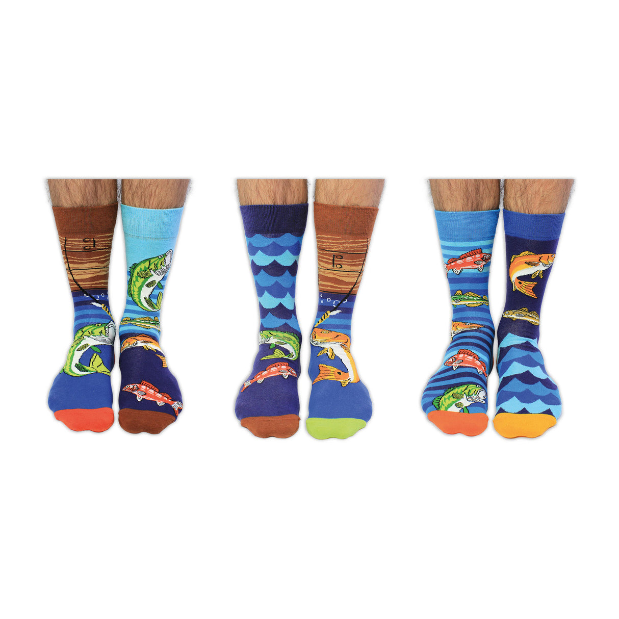Angler Oddsocks Socken in 39-46 im 6er Set