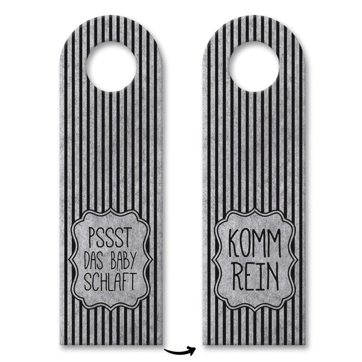 Das Baby schläft oder Komm rein Türhänger