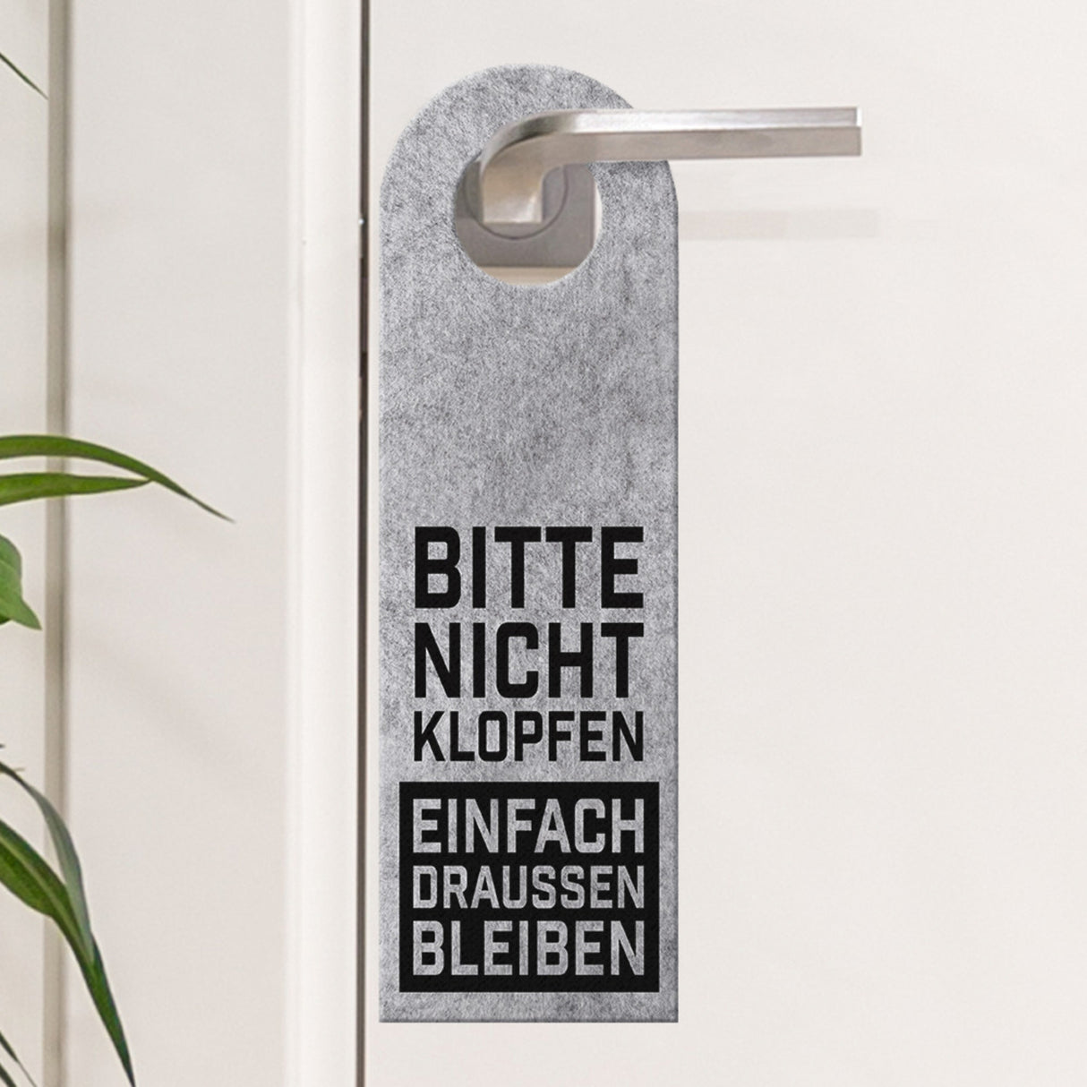 Einfach draußen bleiben oder Komm rein Türhänger