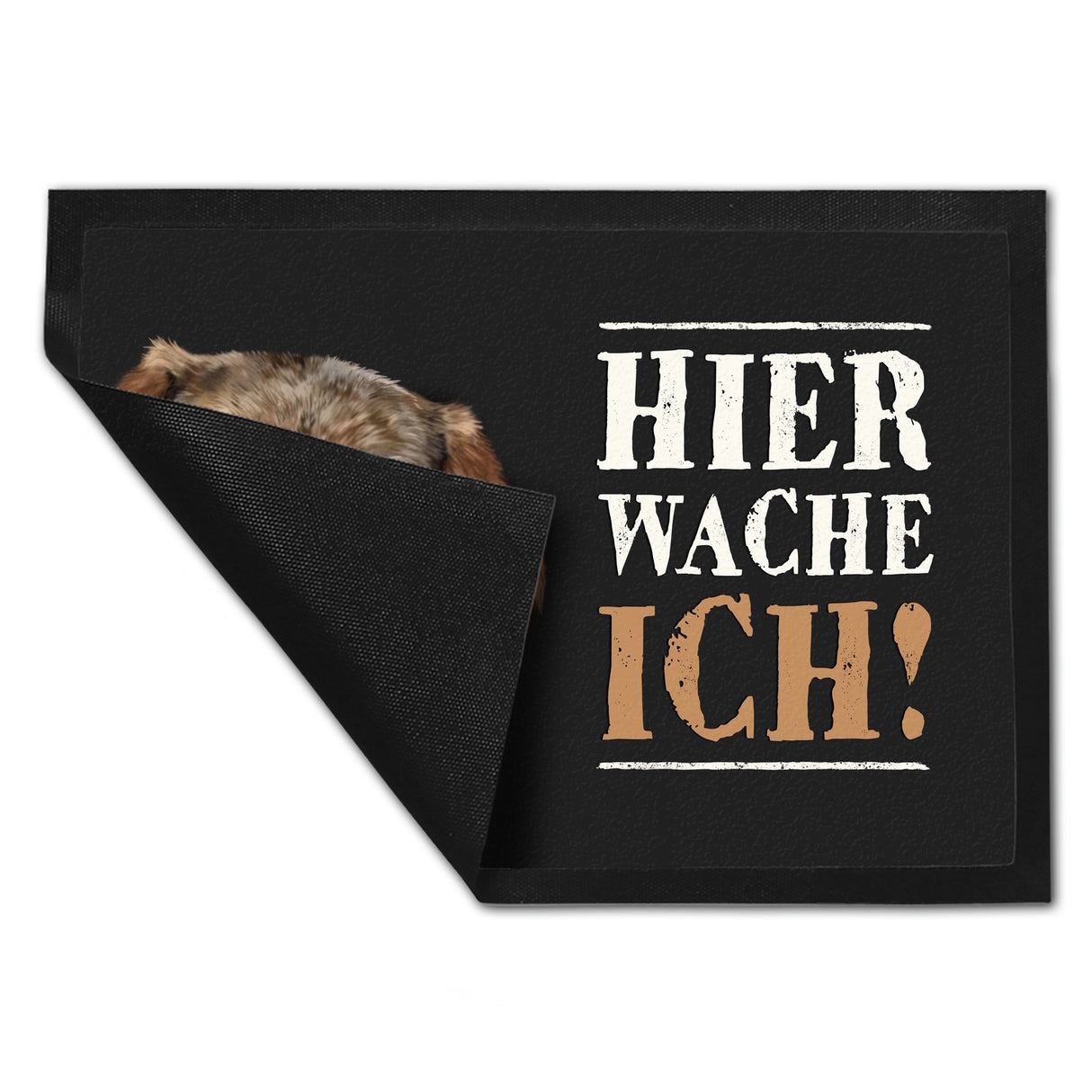 Hier wache ich! Dackel Fußmatte