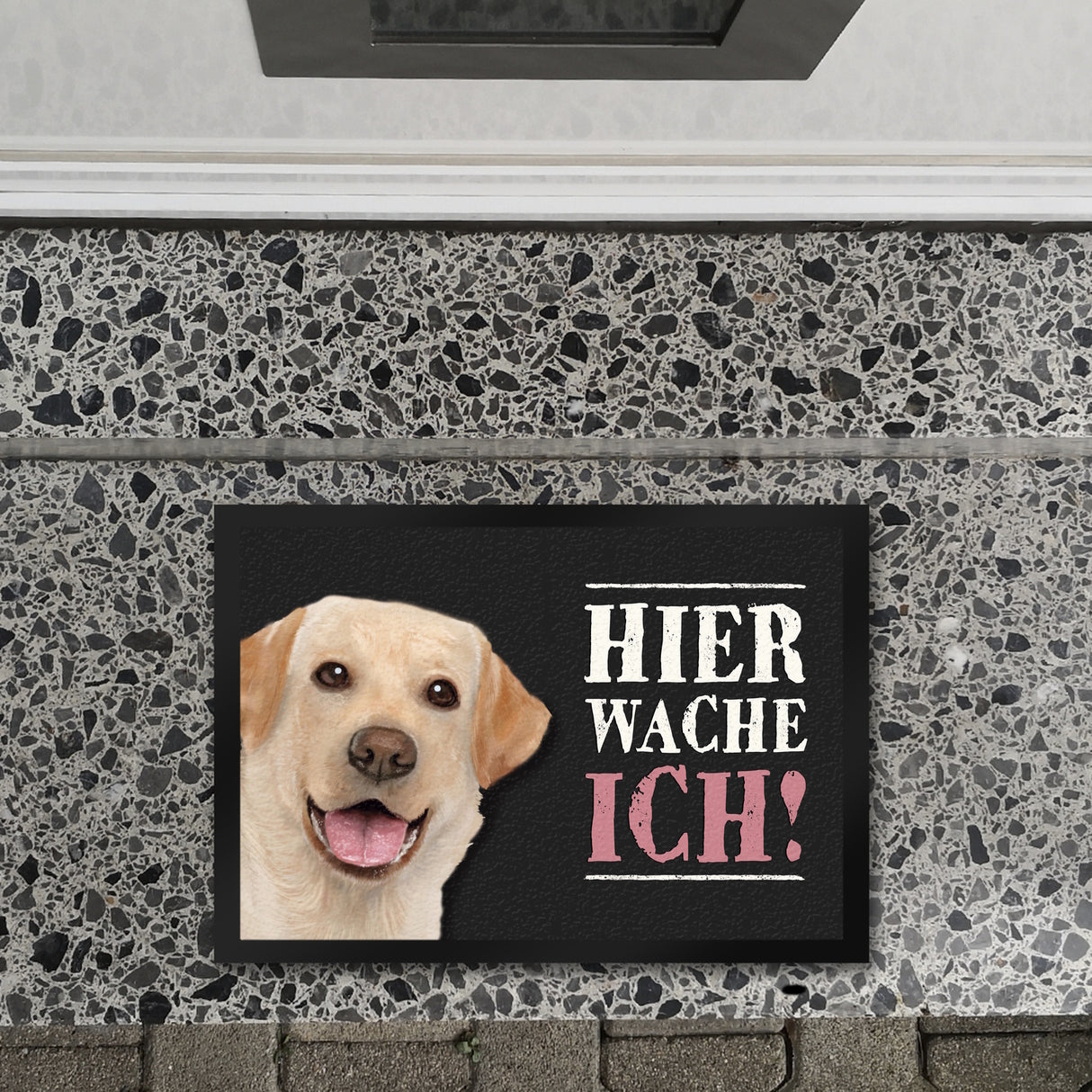 Hier wache ich! Labrador Fußmatte