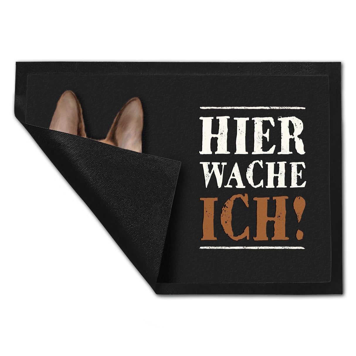 Hier wache ich! SCHÄFERHUND Fußmatte mit Schäferhund Motiv