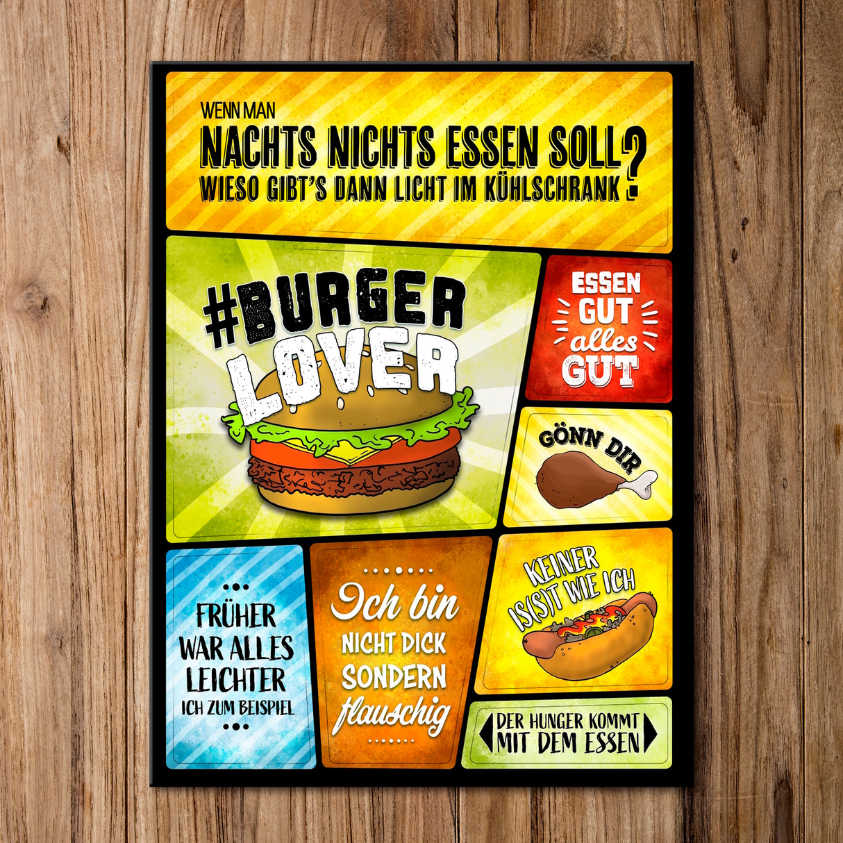 Fast Food Kühlschrankmagnete im 8er Set