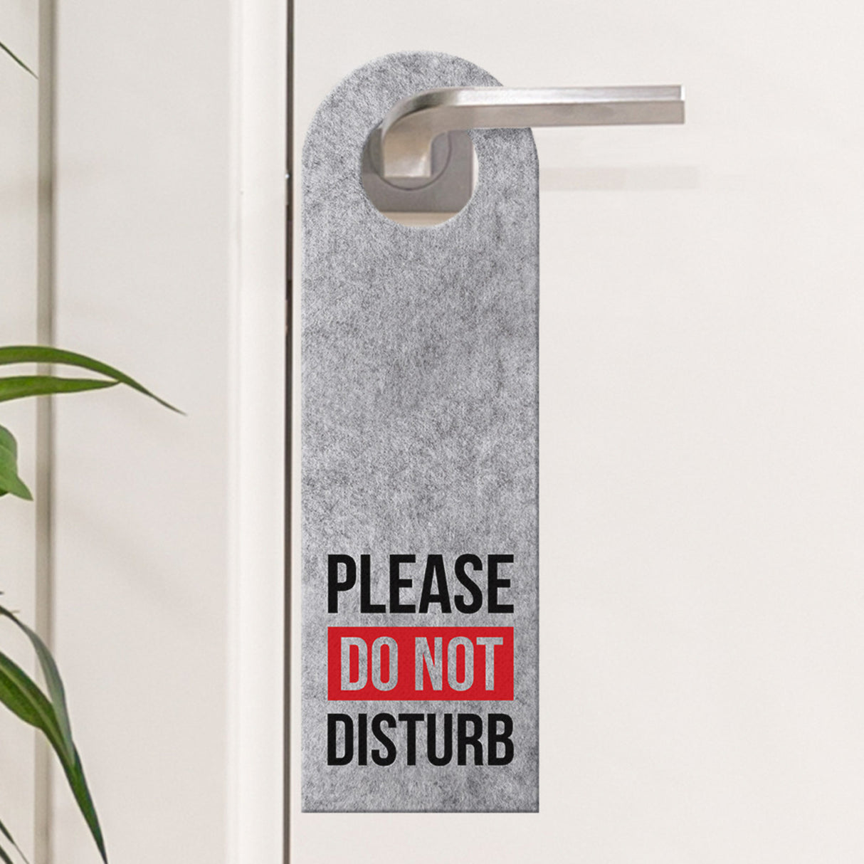 Please do not disturb oder Clean up my room Türhänger mit bunten Balken