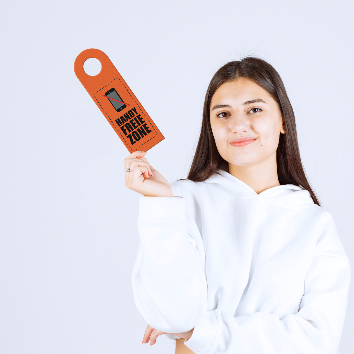 Handy freie Zone Türhänger in Orange