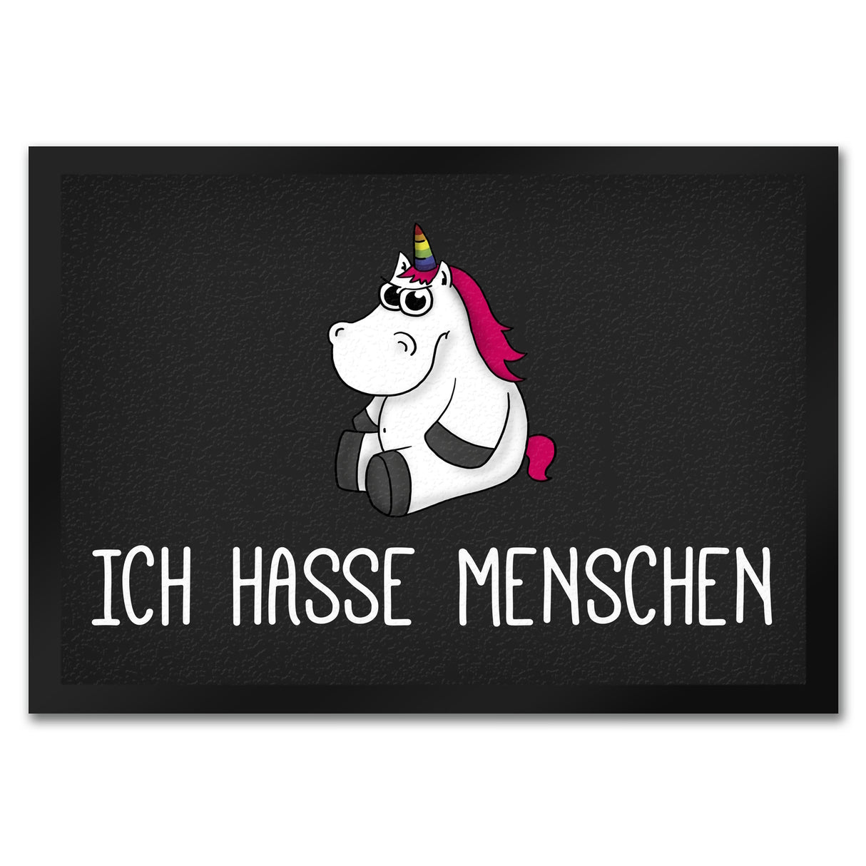 Ich hasse Menschen Honeycorns Einhorn Fußmatte